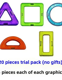 Large Magnetic Tile Blocks Children's Educational Toys Brain Teaser Intelligence Development Cross-Border Popular Loose Pieces
