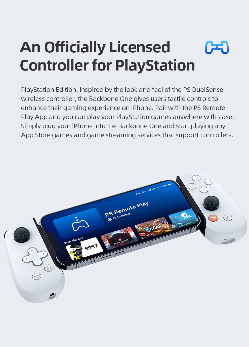 Sony PlayStation Backbone One Mobile Gaming Controller for iPhone