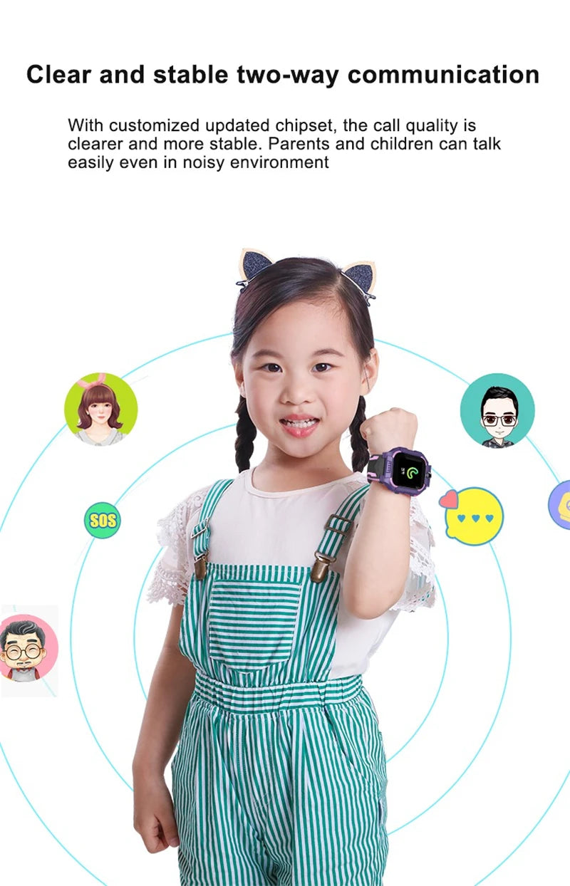 Smart Watch Kids LBS Baby Phone 2G Watch Camera SOS PK Q02 Q12 Q15 Children Smartwatch Android Ios for Boys Girls Gifts