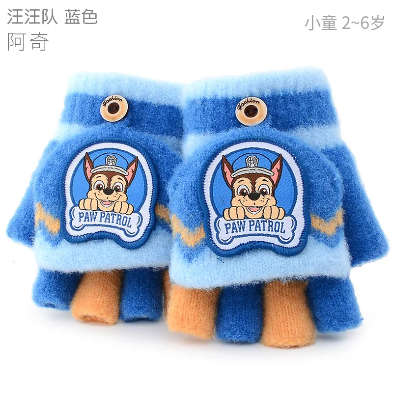 Genuine Paw Patrol Winter KIDS Glove Chase Marshall Skye Everest Rubble Zuma Rocky Girl Boy Outdoor Mittens Children Gift 2-10T