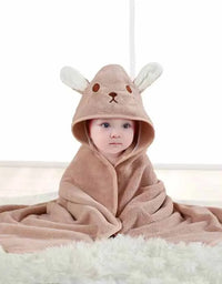 Cartoon Baby Bath Towel Infant Soft Bathrobe Hooded Swaddle Towel Blanket Kids Warm Sleeping Swaddle Wrap for Newborn Boys Girls
