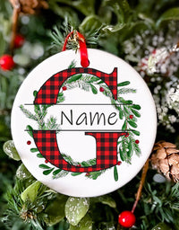 Personalized Christmas Baby Ornament Custom Name Xmas Infant Keepsake Gift Christmas Photography Accessories Christmas Ornament
