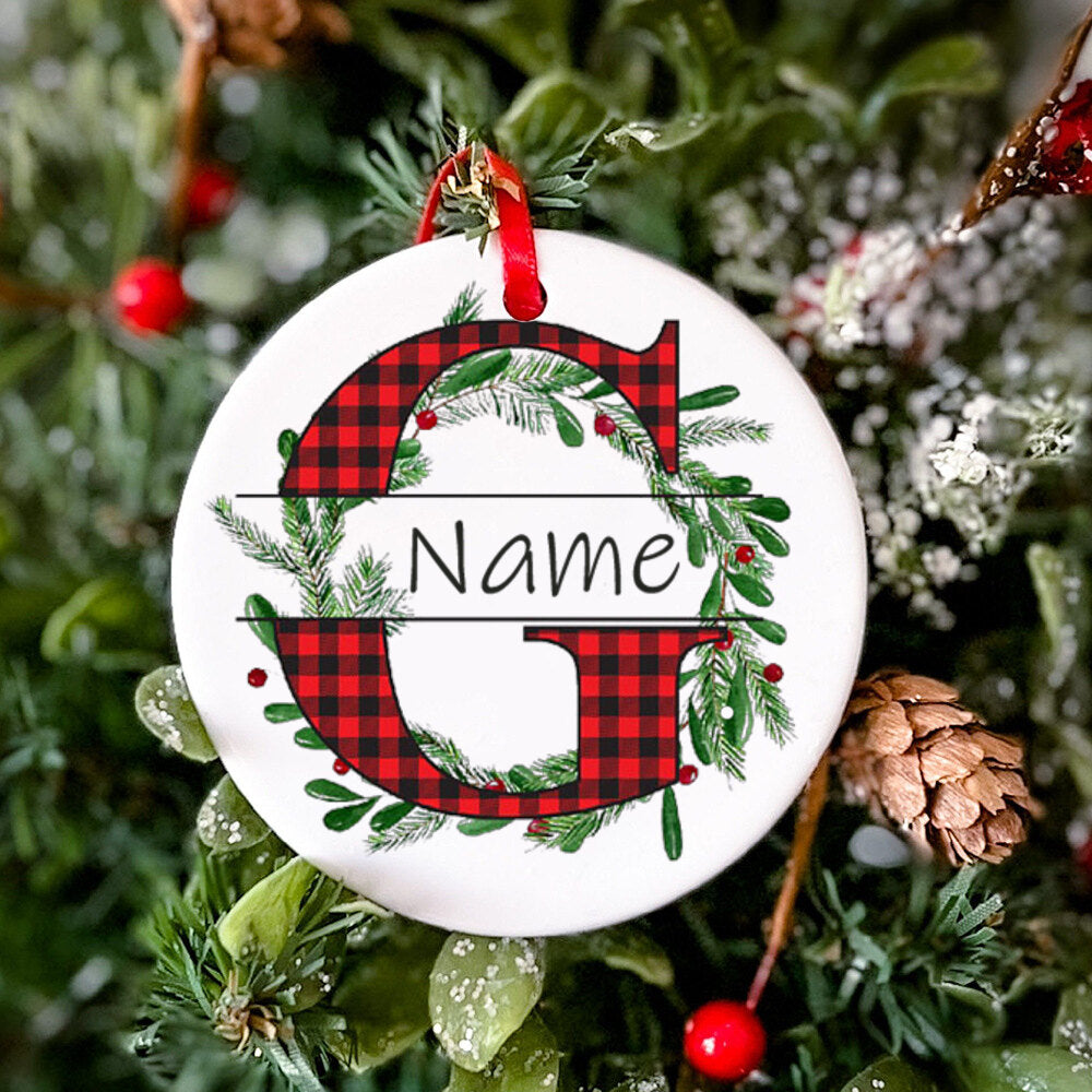 Personalized Christmas Baby Ornament Custom Name Xmas Infant Keepsake Gift Christmas Photography Accessories Christmas Ornament