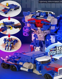 One Step Deformation Robot Transformation Car Toy Action Figure Model Kid Puzzle Toy Anime Robot Model Deformation Car
