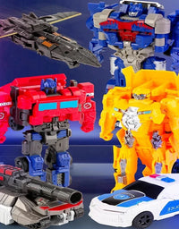 One Step Deformation Robot Transformation Car Toy Action Figure Model Kid Puzzle Toy Anime Robot Model Deformation Car
