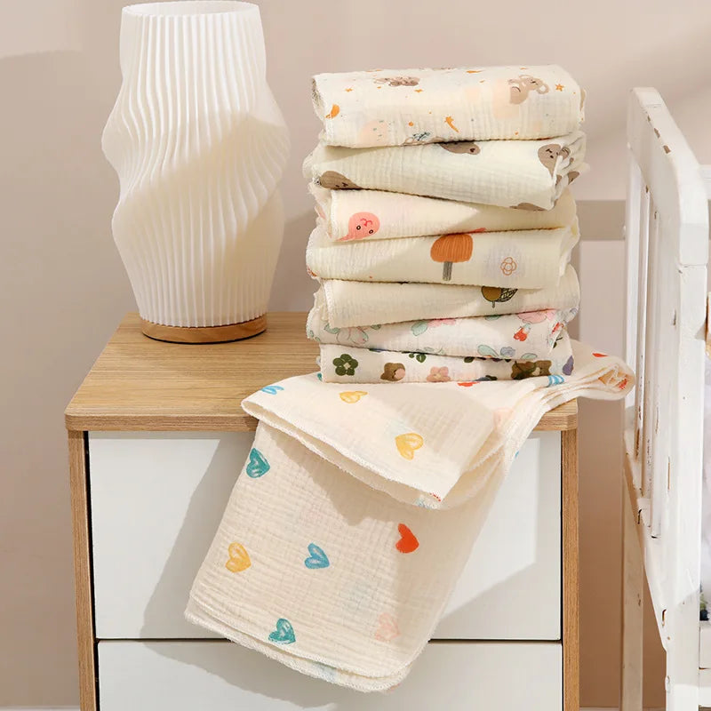 80x80cm Baby Receive Blanket for Newborn Cotton Muslin Swaddle Blanket Bedding Infant Bath Towel Baby Items Mother Kids