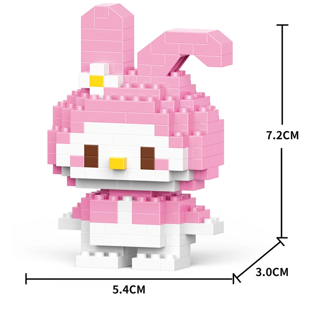 Cinnamoroll Cartoon Block Character Assembled Model Building Block Dolls Toy Children Gift