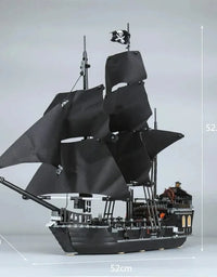 Ghost ship Pirates of the Caribbean Building blocks Queen Anne Revenge Battleship Black Pearl Ship Model Bricks toy kid gift
