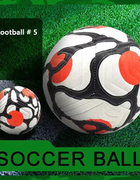 Premium Faux Leather Soccer Ball - Size 5, Seamless Design For Enhanced Performance & Durability, Ideal For Adults' Matches
