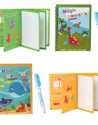 Magical Book Water Montessori Toys Reusable Coloring Book Magic Water Drawing Book Painting Drawing Toys Sensory Early Education
