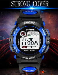 SYNOKE Student Kids Digital Watch Sports Waterproof Boy Electronic Watch Shock Resist Multifunctional Luminous Fashion
