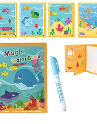 Magical Book Water Montessori Toys Reusable Coloring Book Magic Water Drawing Book Painting Drawing Toys Sensory Early Education
