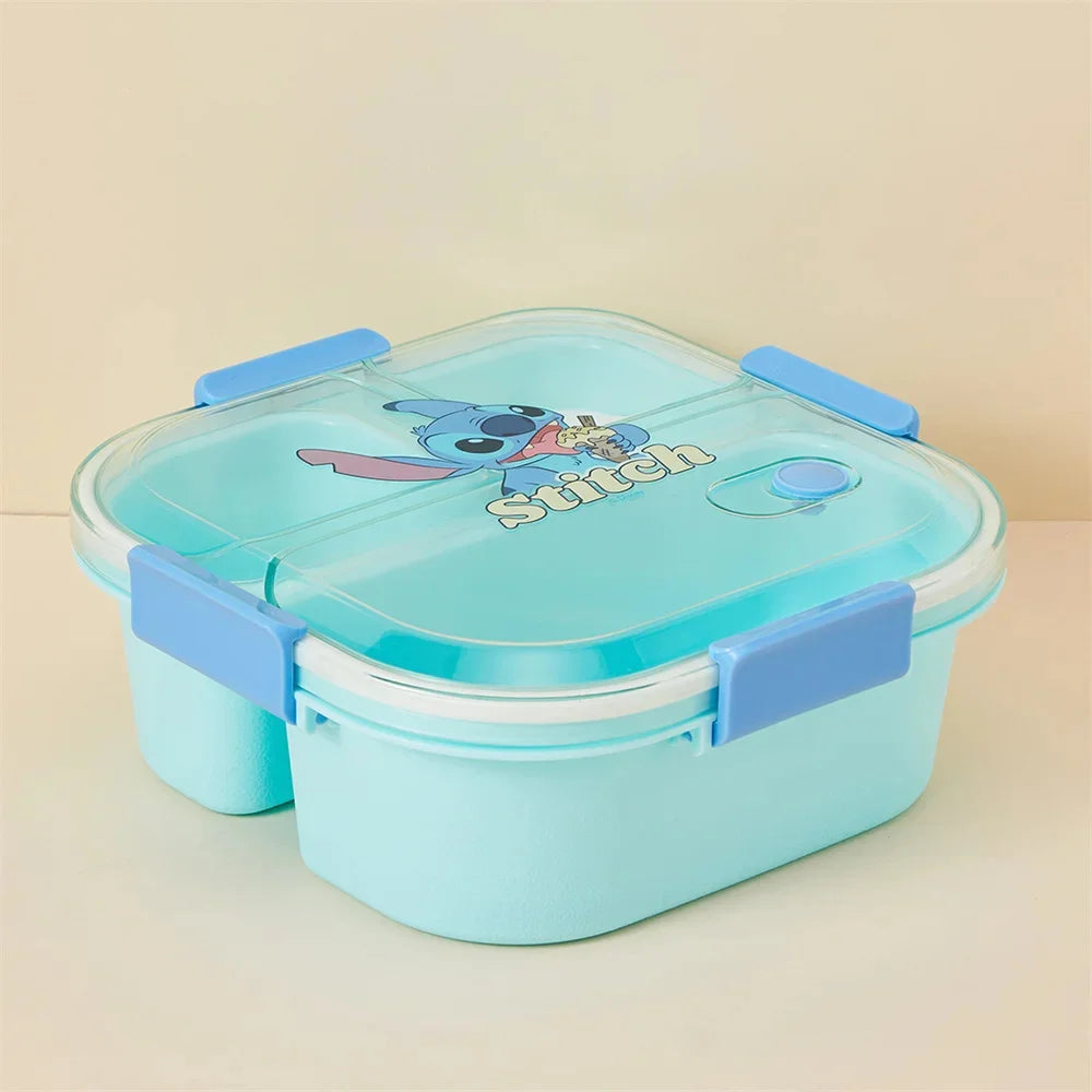 MINISO Disney Stitch Lunch Box With Handles - Lunch Box For Boys - Lunch Box With Compartments - Kids Lunch Box