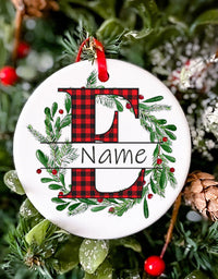 Personalized Christmas Baby Ornament Custom Name Xmas Infant Keepsake Gift Christmas Photography Accessories Christmas Ornament
