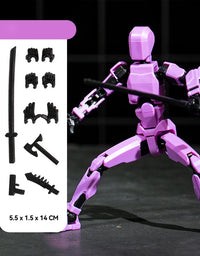 Titan 13 Action Figure Multi Joint Movable Doll 3D Printed Lucky 13 Action Figure Robot Children Toy Kids DIY Stress Relief Toys
