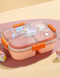 Student Lunch Box, Children's Cartoon Pattern Lunchbox Kids School, Outdoor Bento Box, Instagram Style, Can be Microwave Heated
