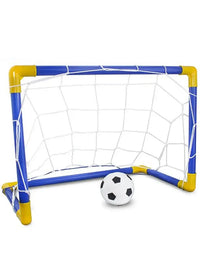 Folding Mini Football Soccer Ball Plastic Removable Goal Post Net Set High-strength Kids Indoor Outdoor Child Birthday Gift
