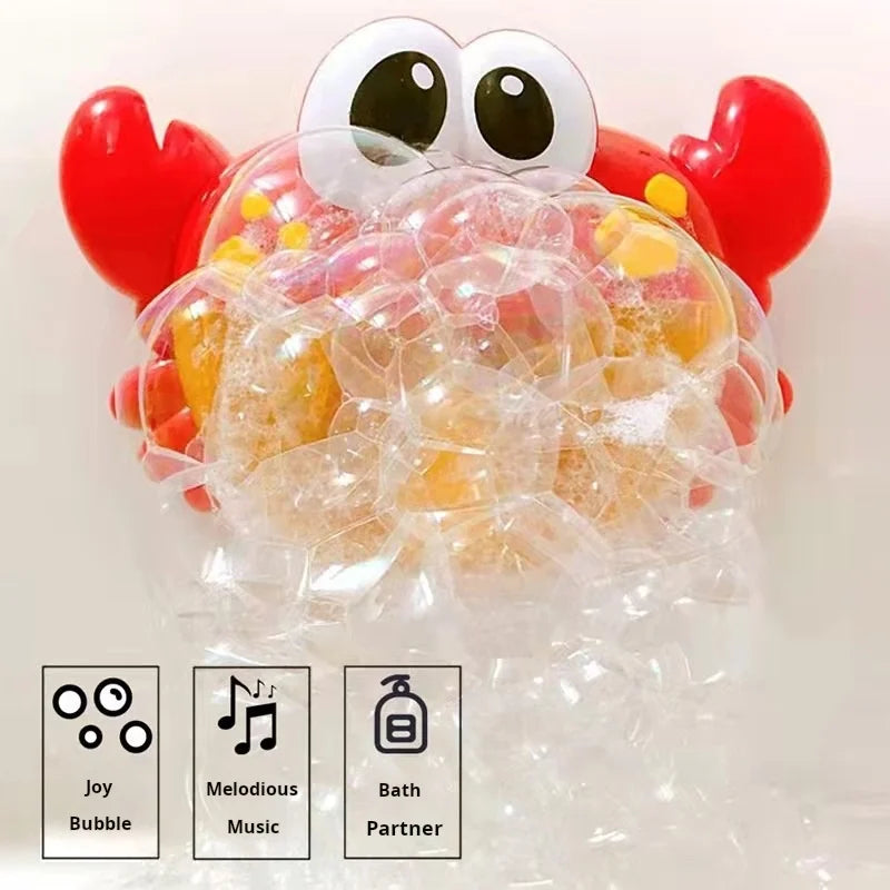 Bubble Crabs Baby Bath Toy Funny Toddler Bath Bubble Maker Pool Swimming Bathtub Soap Machine Bathroom Toys for Children Kids