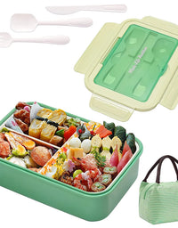 Lunch Box Food Warmer Portable Kids Childen Food Container In The Microwave Heating Leakproof Thicker PP Plastic Split Lunch Box
