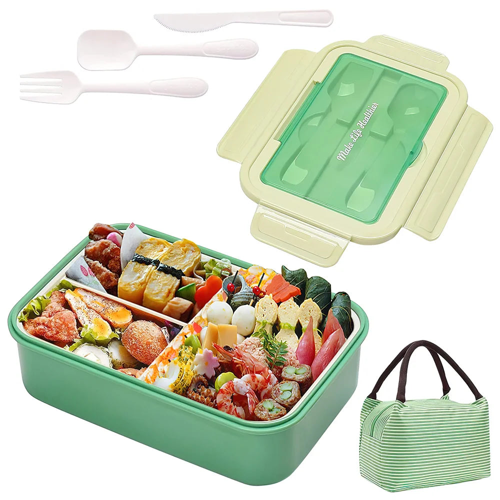 Lunch Box Food Warmer Portable Kids Childen Food Container In The Microwave Heating Leakproof Thicker PP Plastic Split Lunch Box