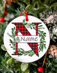 Personalized Christmas Baby Ornament Custom Name Xmas Infant Keepsake Gift Christmas Photography Accessories Christmas Ornament
