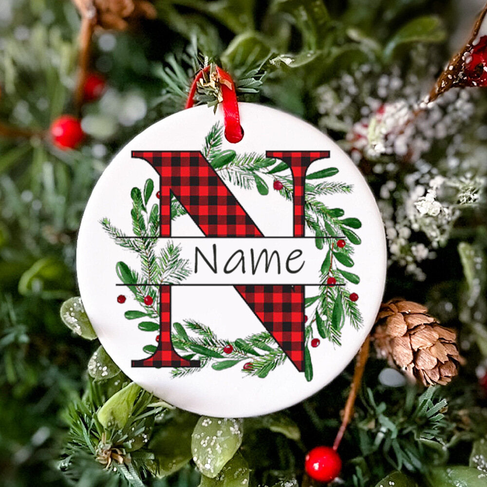 Personalized Christmas Baby Ornament Custom Name Xmas Infant Keepsake Gift Christmas Photography Accessories Christmas Ornament