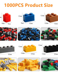 1000 DIY creative building blocks bulk set Urban Classic building blocks Assembled birthday gift children's educational toys
