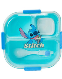 MINISO Disney Stitch Lunch Box With Handles - Lunch Box For Boys - Lunch Box With Compartments - Kids Lunch Box
