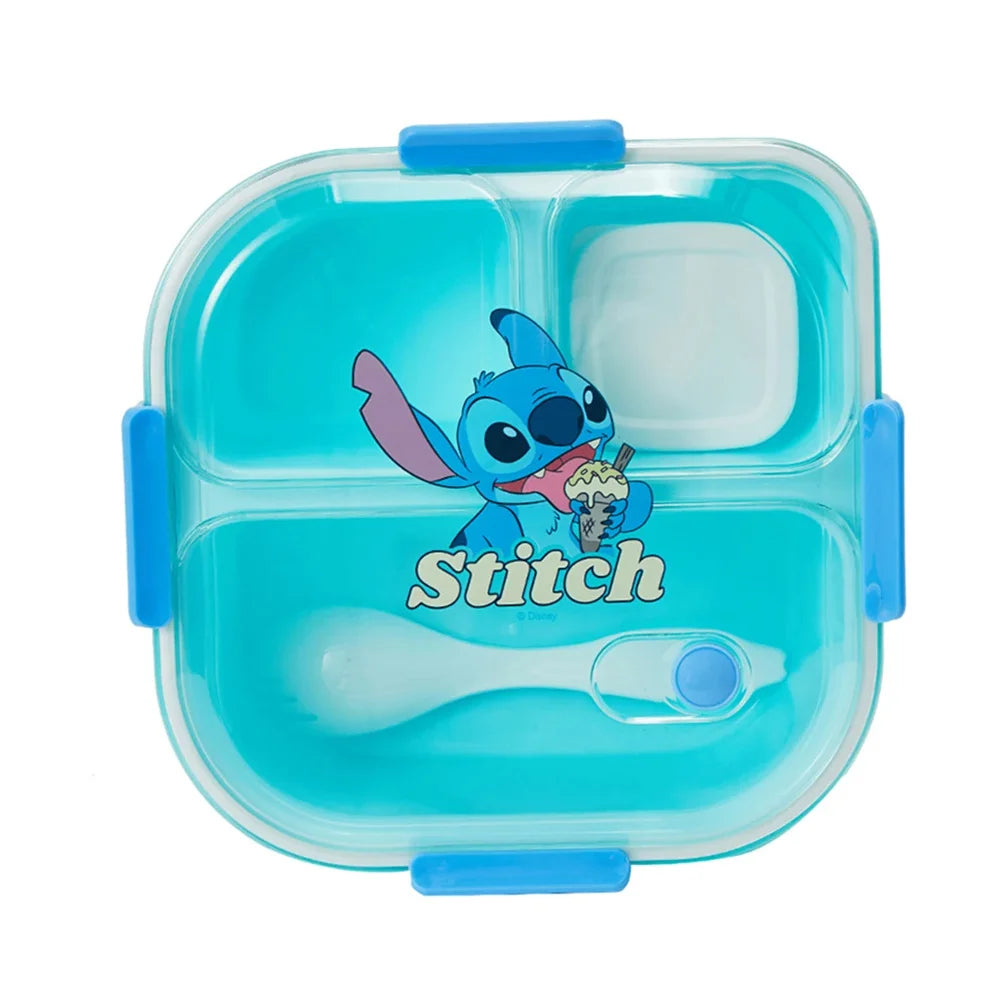 MINISO Disney Stitch Lunch Box With Handles - Lunch Box For Boys - Lunch Box With Compartments - Kids Lunch Box