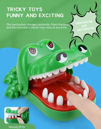 Crocodile Teeth Toys For Kids Alligator Biting Finger Dentist Games. Funny For Party And Children Game Of Luck Pranks Kids Toys
