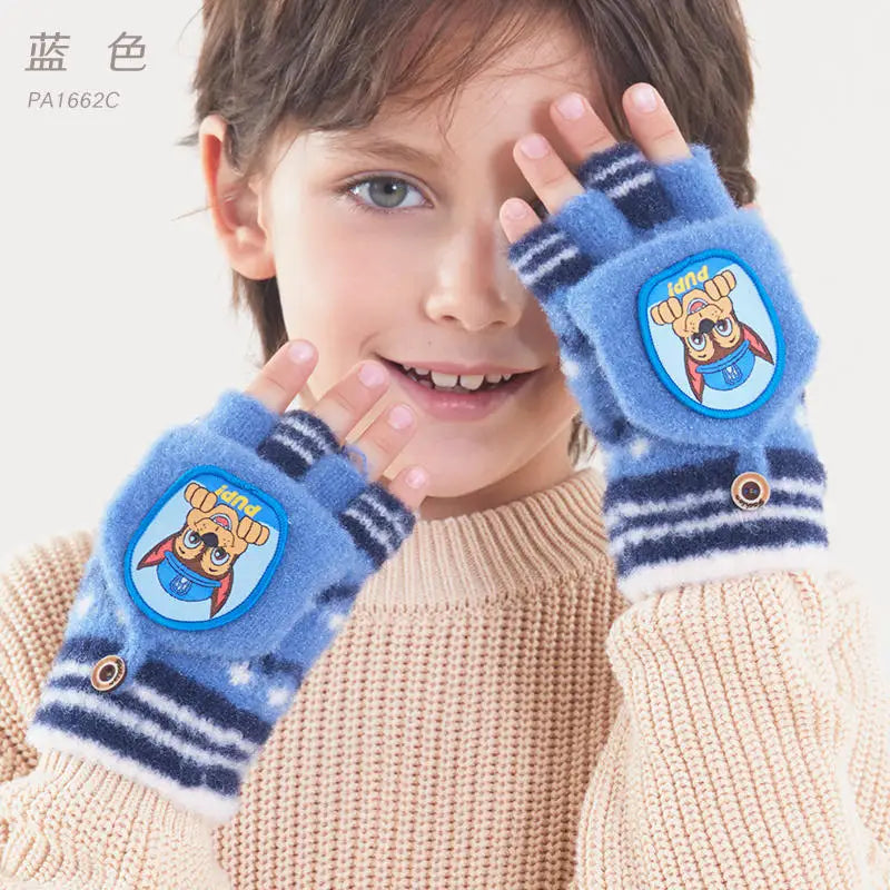 Genuine Paw Patrol Winter KIDS Glove Chase Marshall Skye Everest Rubble Zuma Rocky Girl Boy Outdoor Mittens Children Gift 2-10T