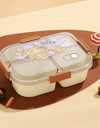 Student Lunch Box, Children's Cartoon Pattern Lunchbox Kids School, Outdoor Bento Box, Instagram Style, Can be Microwave Heated
