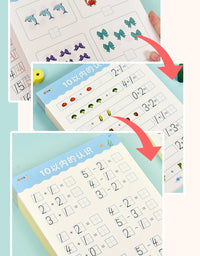 Kids Learning Math Early Education Exercise Questions Within 20 Workbook Handwritten Arithmetic Exercise Books 40 Pages
