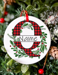 Personalized Christmas Baby Ornament Custom Name Xmas Infant Keepsake Gift Christmas Photography Accessories Christmas Ornament
