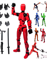 Titan 13 Action Figure Multi Joint Movable Doll 3D Printed Lucky 13 Action Figure Robot Children Toy Kids DIY Stress Relief Toys
