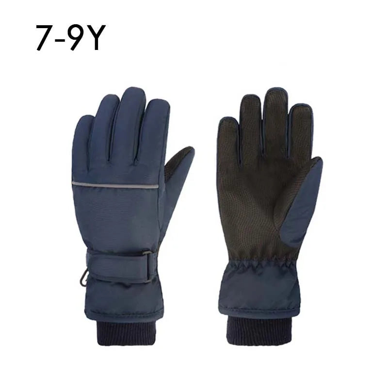 High Quality Kids Ski Gloves Winter Snowboard Snow Children Glove for Boys Girl Waterproof Thicken Mittens Keep Finger Warm 2023