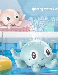 Baby Bath Toys Electric Octopus Automatic Sprinkler Bathtub Toy Swim Pool Bathing Toys with Music LED Light For Kids Gift
