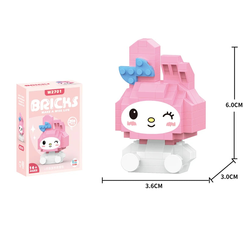 Cinnamoroll Cartoon Block Character Assembled Model Building Block Dolls Toy Children Gift