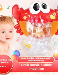 Bubble Crabs Baby Bath Toy Funny Toddler Bath Bubble Maker Pool Swimming Bathtub Soap Machine Bathroom Toys for Children Kids
