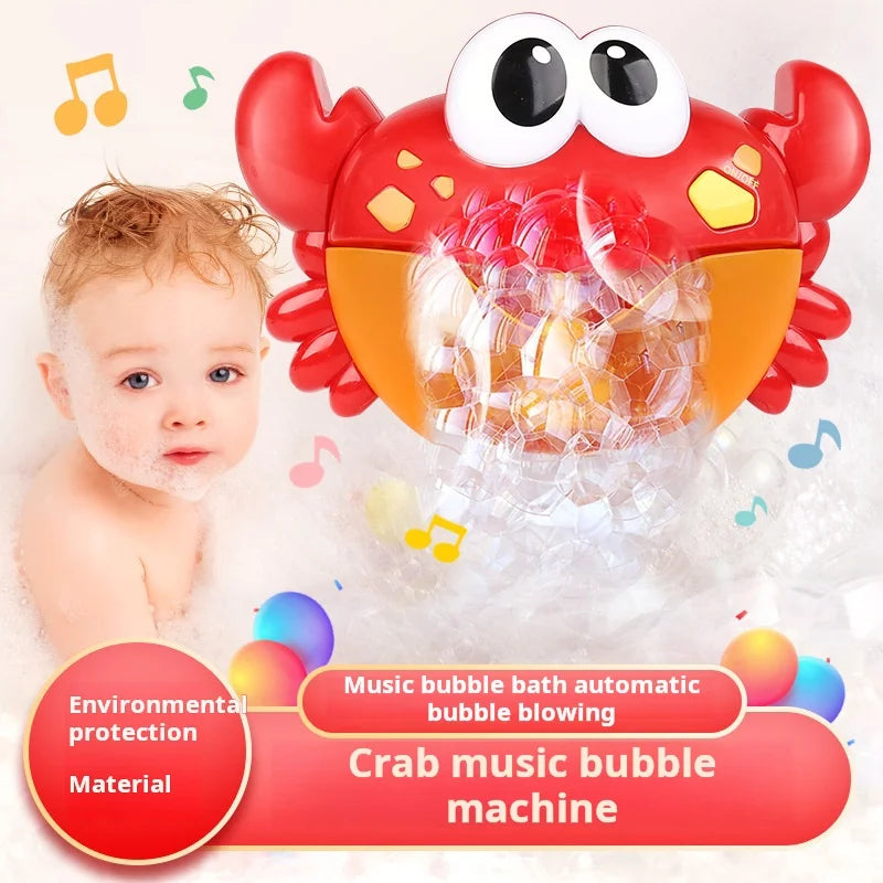 Bubble Crabs Baby Bath Toy Funny Toddler Bath Bubble Maker Pool Swimming Bathtub Soap Machine Bathroom Toys for Children Kids