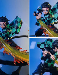 Hot Demon Slayer Anime Figure Tanjirou Agatsuma Zenitsu Kyoujurou Anime Model  Action Figure PVC collection Toy for Kids Gift
