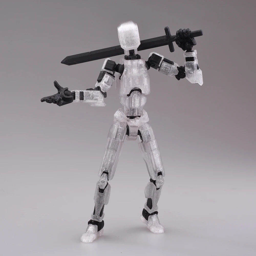 Multi-Jointed Movable Shapeshift Robot 2.0 3D Printed Mannequin Dummy 13 Action Figures Toys Kids Adults Parent-children Games