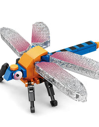 City Creativity Animal Insect Bees Dragonflies Ants Mantis Ladybugs Snails Model Building Blocks Bricks Toys For Gift
