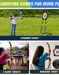 Bow And Arrows For Children Kids Archery Bow Practice Recurve Bow Outdoor Sports Game Hunting Shooting Toy Boys Gift Bow Kit Set
