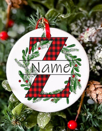 Personalized Christmas Baby Ornament Custom Name Xmas Infant Keepsake Gift Christmas Photography Accessories Christmas Ornament
