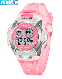 Student Electronic Watch Waterproof Sports Children Watch Glow Multi Function Digital Watch Seven Colors Light Gift
