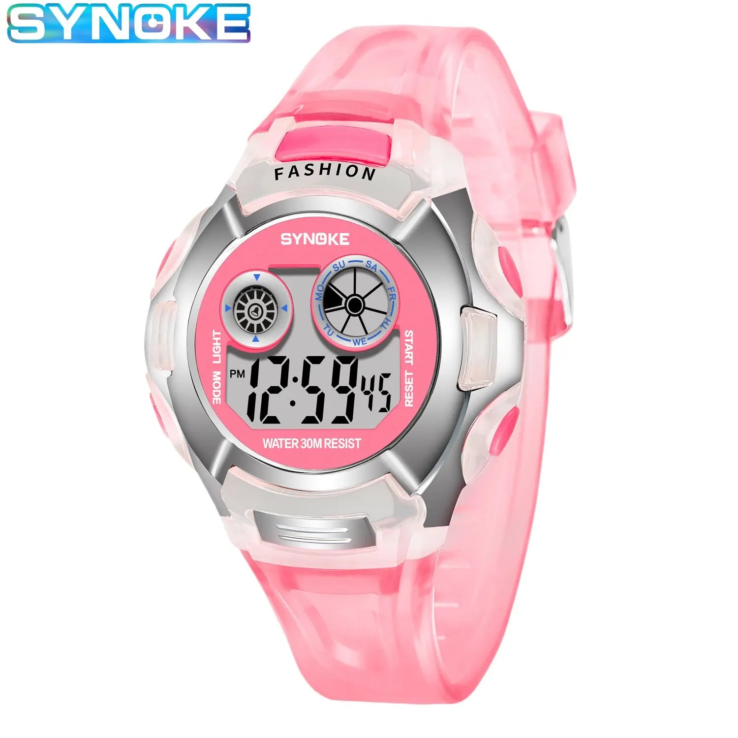 Student Electronic Watch Waterproof Sports Children Watch Glow Multi Function Digital Watch Seven Colors Light Gift