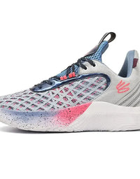 Curry 10th Generation Basketball Shoes Blue Pink Sports Running Shoes For Men Middle School Students Friction Sound Youth Practi
