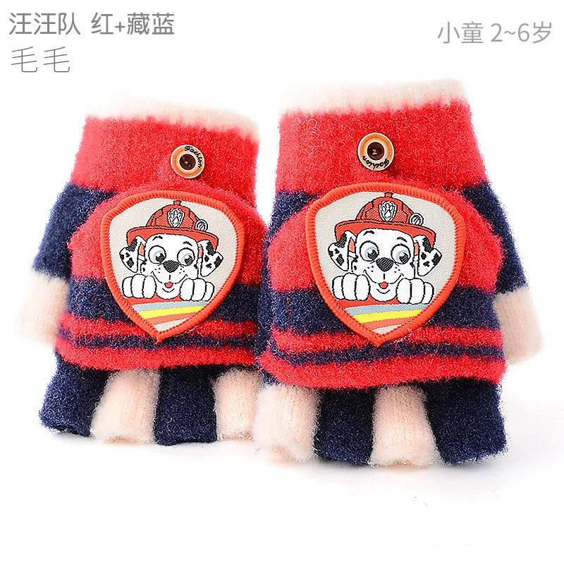 Genuine Paw Patrol Winter KIDS Glove Chase Marshall Skye Everest Rubble Zuma Rocky Girl Boy Outdoor Mittens Children Gift 2-10T