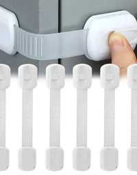 Baby Safety Lock Drawer Child Safety Cabinet Locks Adhesive Cabinet Drawer Door Latches Baby Safe Straps
